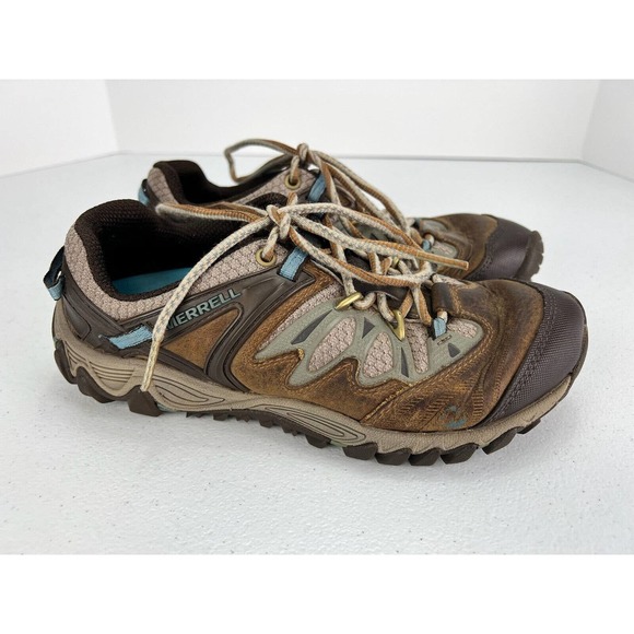 Merrell Shoes - Merrell Size 7 Women's J65470 Brown Sugar/Blue Heaven Hiking Shoes